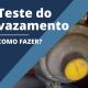 Teste de vazemento gas de cozinha