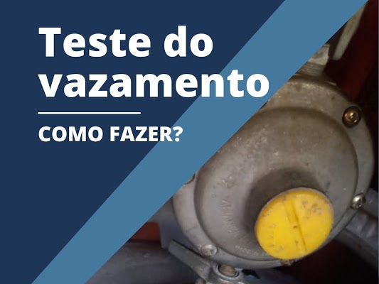 Teste de vazemento gas de cozinha